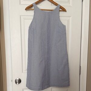 Vineyard Vines Navy and White Striped Mini Dress